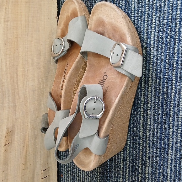 like new,Papillio by Birkenstock Soley Ring Buckle Wedge Sandal Birkenstock 5.5 - Picture 3 of 7